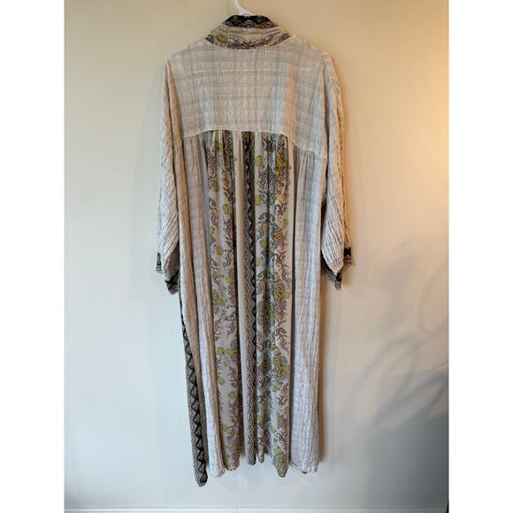 Intimately by Free People Wonderland Robe Womens XS/S Ivory Drop Shoulder Kimono - Picture 2 of 13